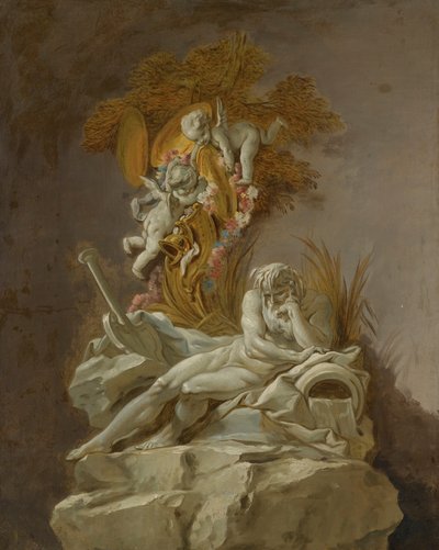 Fountain Study by François Boucher